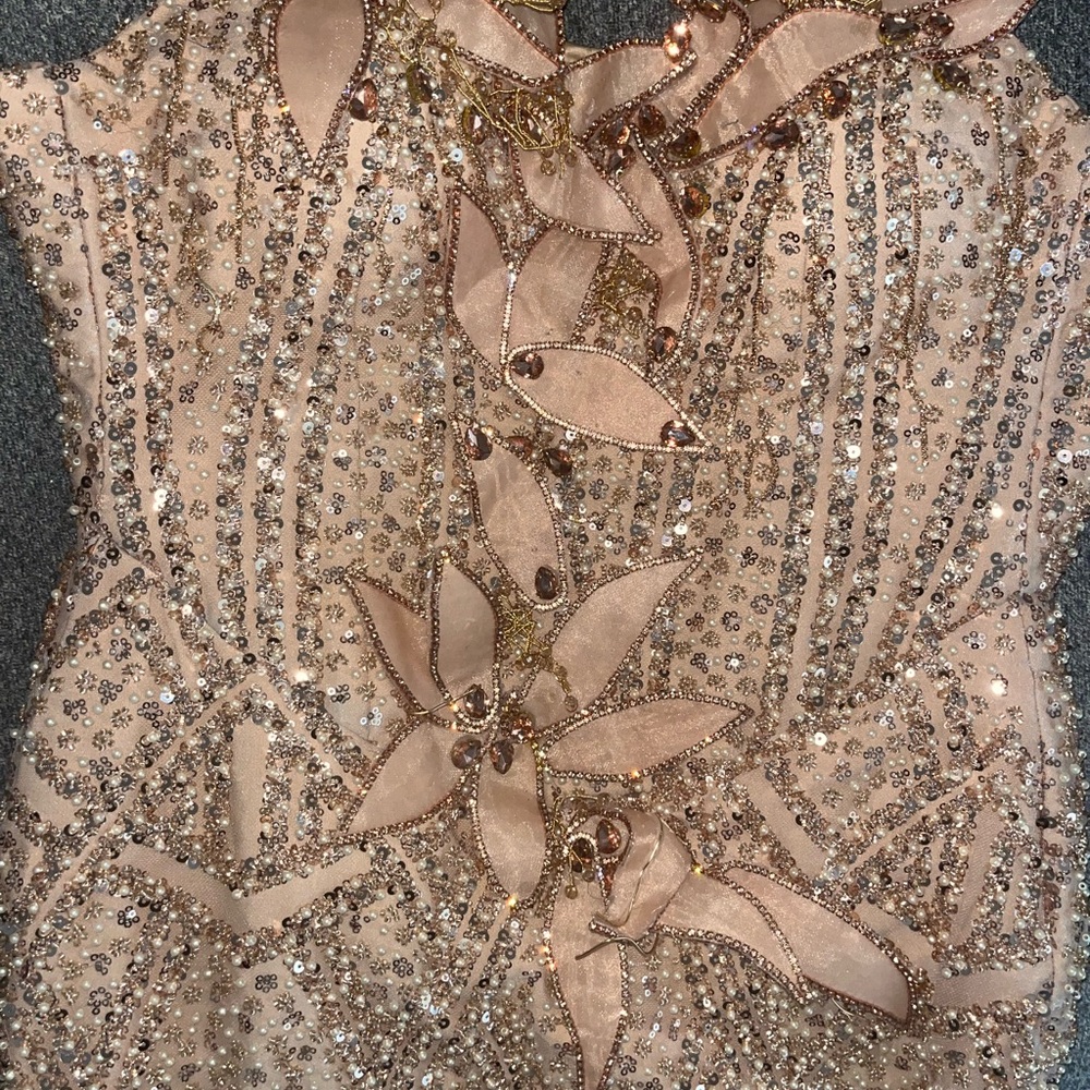 Glamorous Floral Sequin Dress
